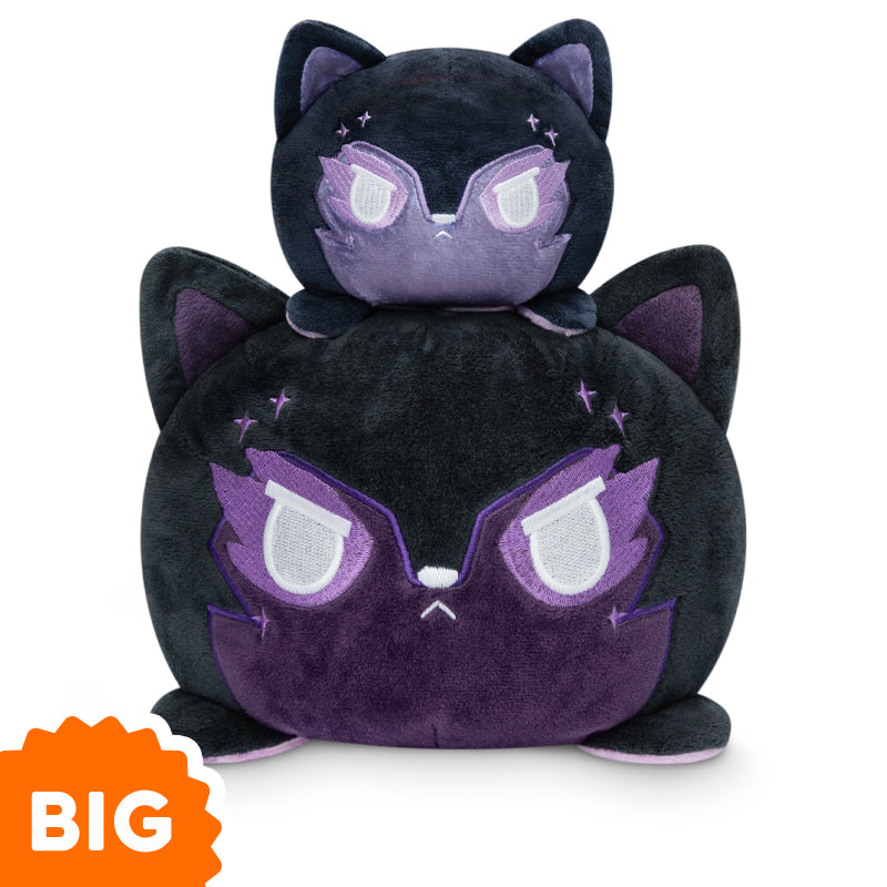 TeeTurtle's Big Reversible Wolf Plushie cats are stacked on top of each other.