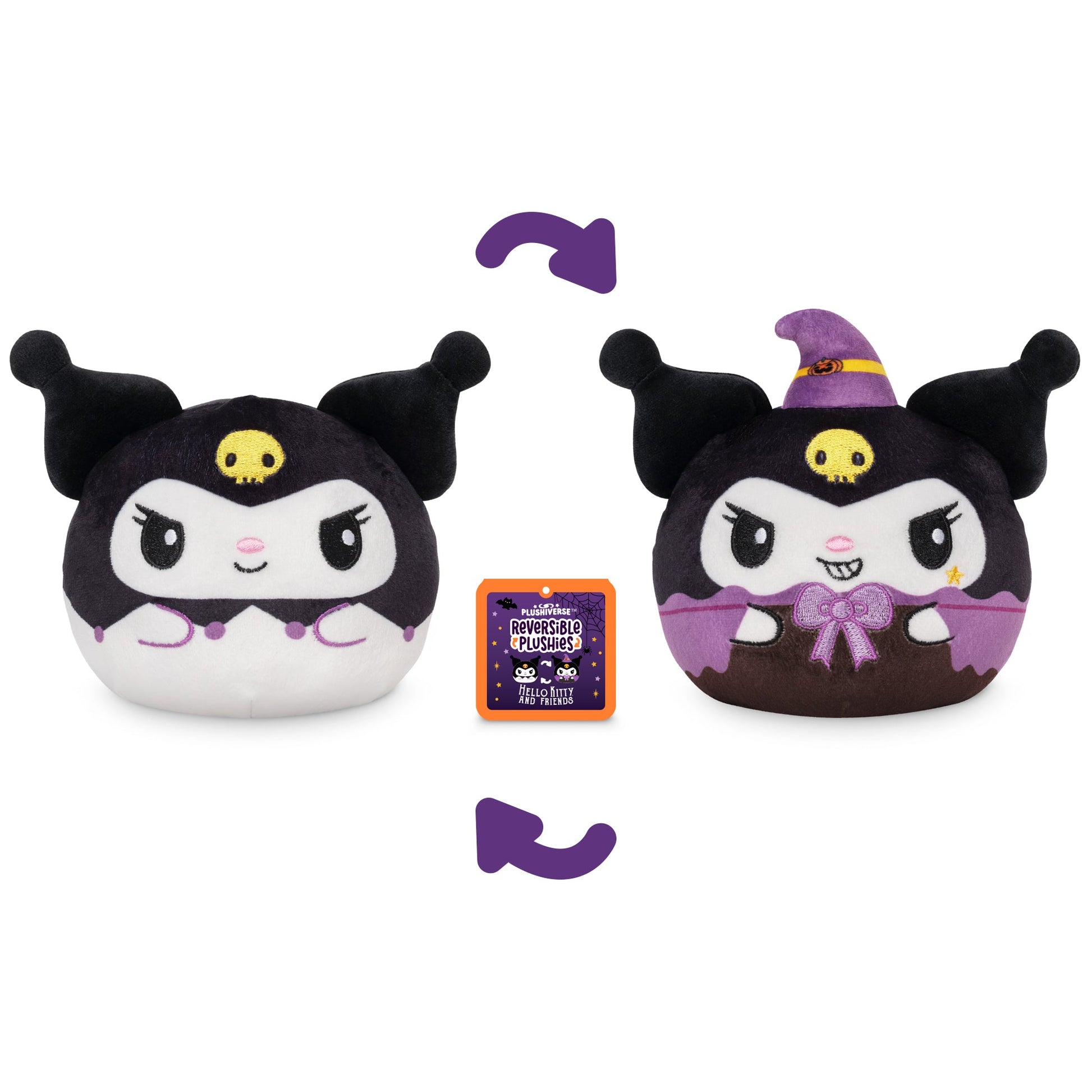 Halloween Kuromi 4" Reversible Plushie