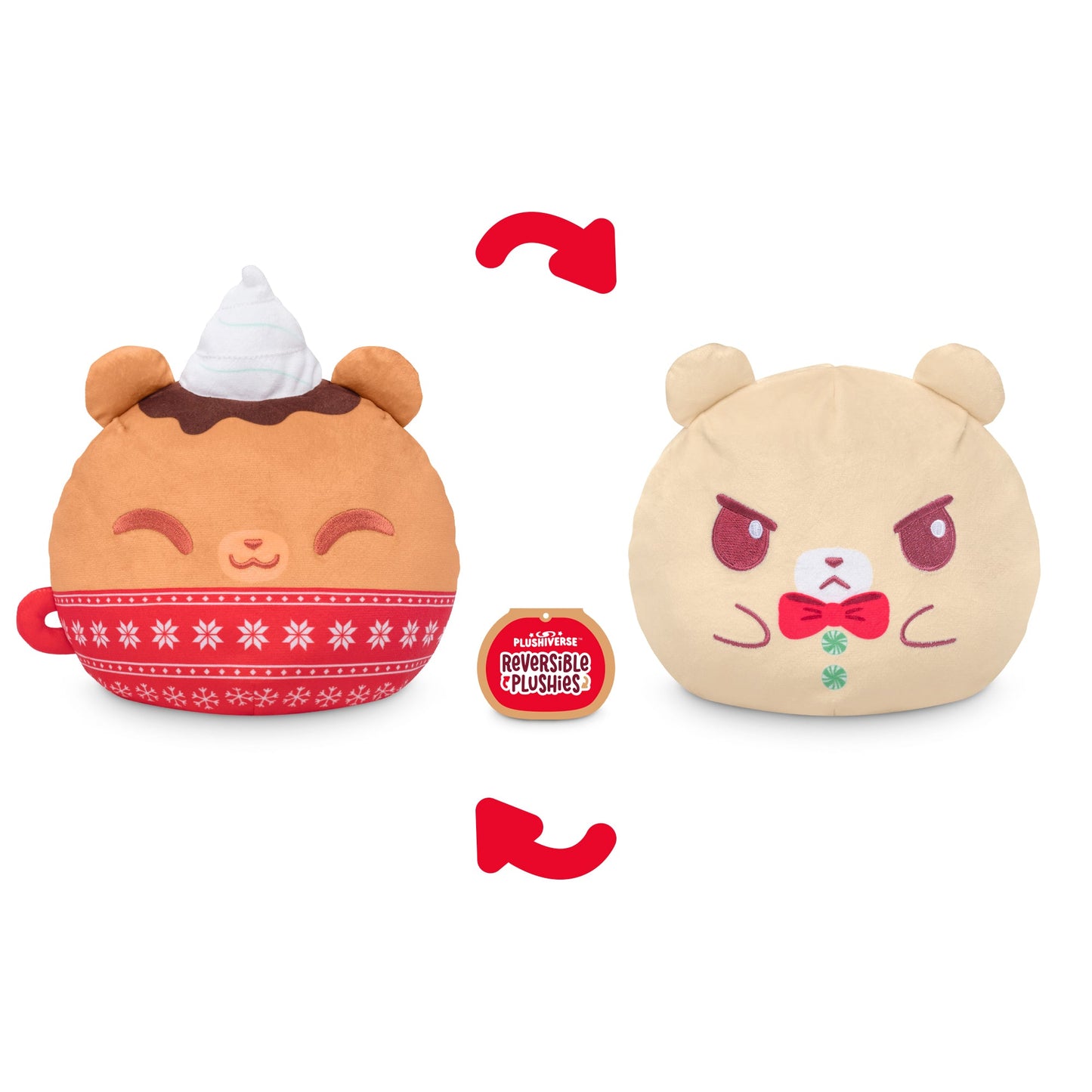 Holiday Bear 6" Reversible Plushie