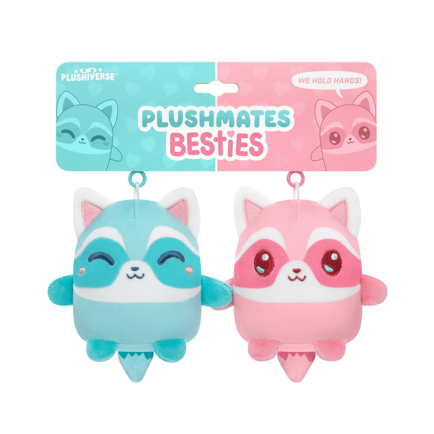 Two Plushiverse Thief of My Heart Raccoon Plushmates Besties by TeeTurtle in a package.