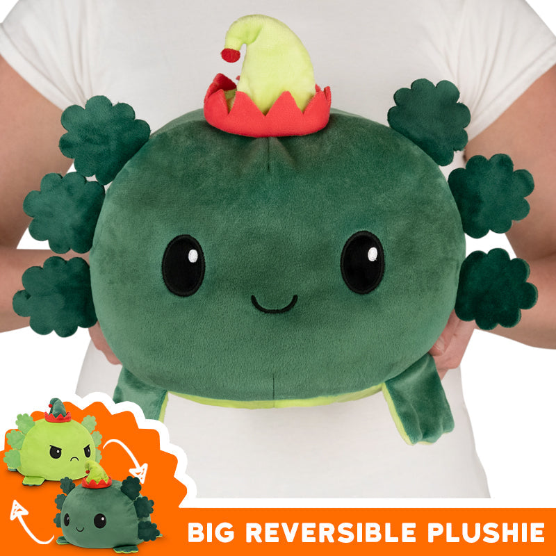 TeeTurtle's Big Reversible Axolotl Plushie allows users to express emotions with a big plushie.