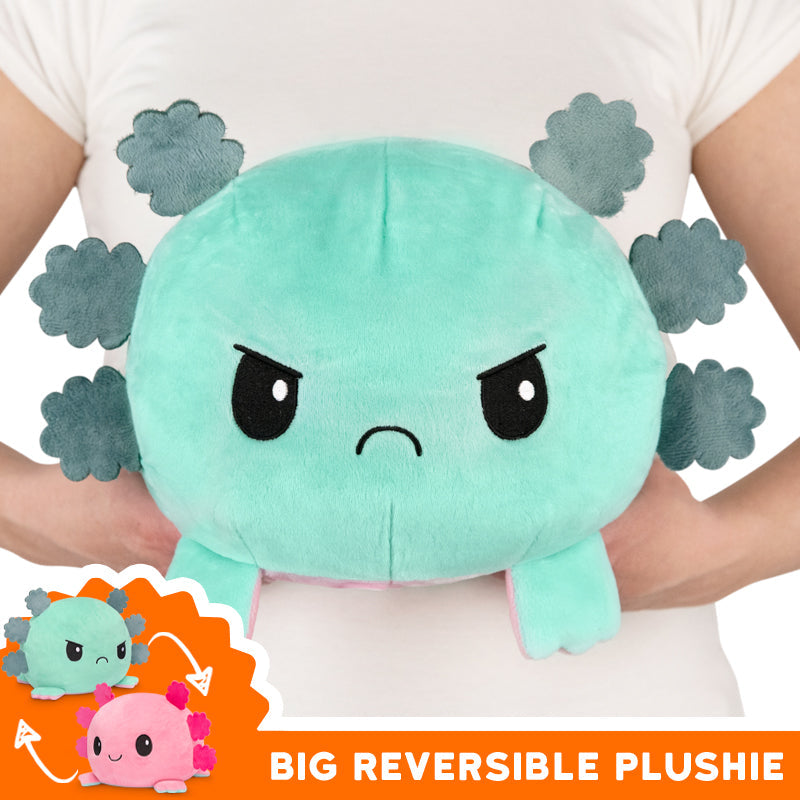 TeeTurtle's Big Reversible Axolotl Plushie.