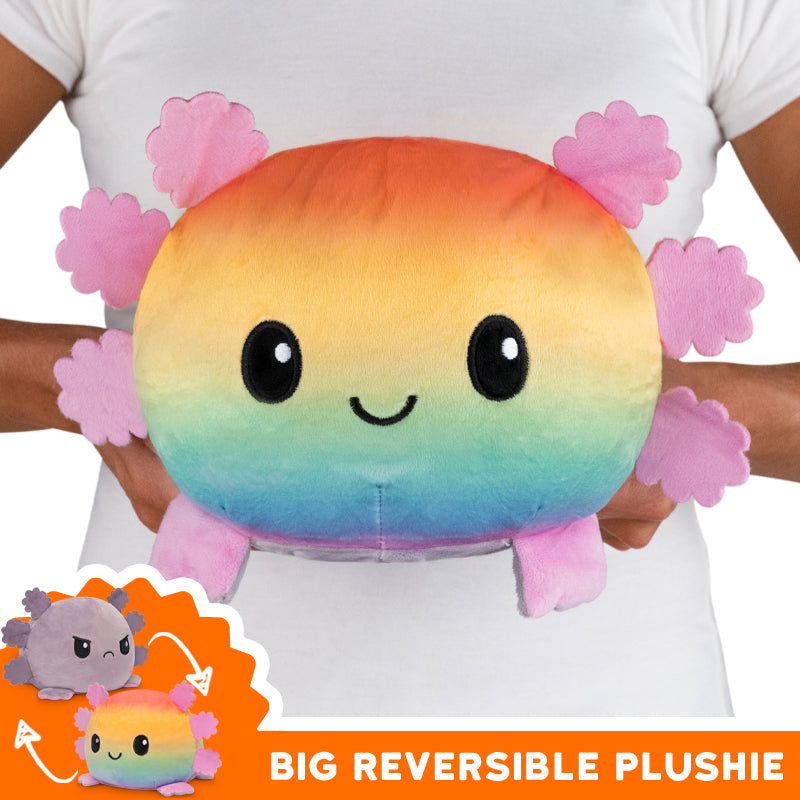 TeeTurtle's Big Reversible Axolotl Plushie.