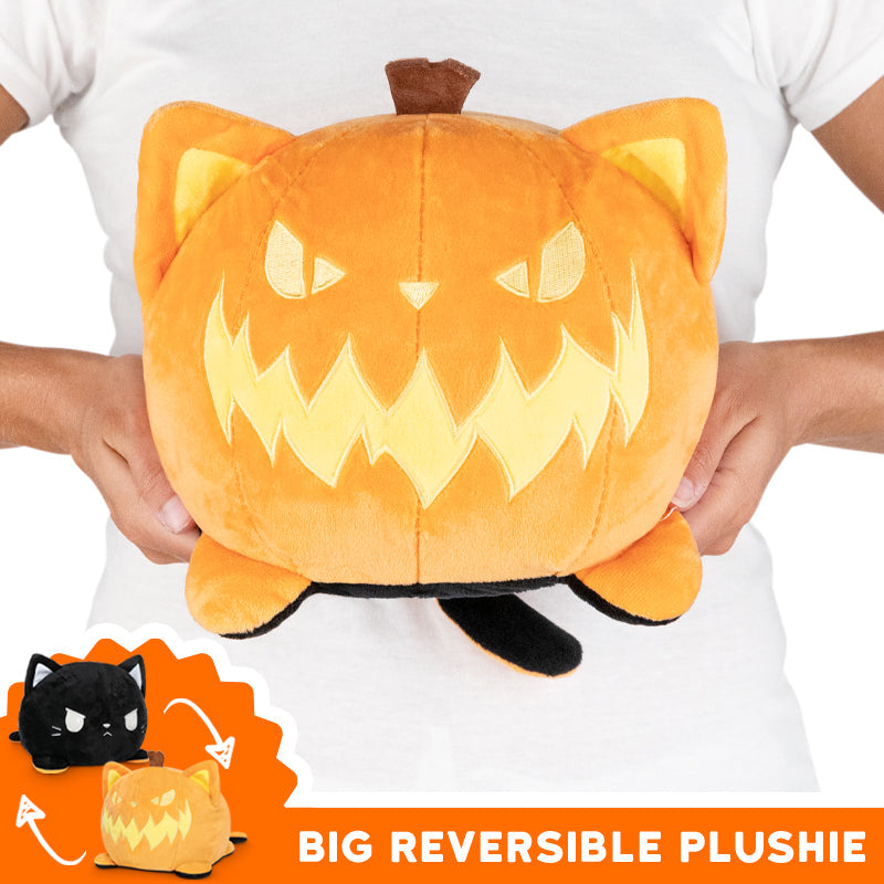 TeeTurtle's Big Reversible Cat Plushie.