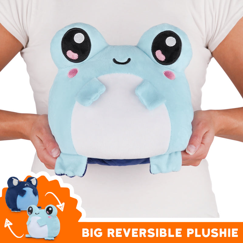 TeeTurtle Big Reversible Frog Plushie.