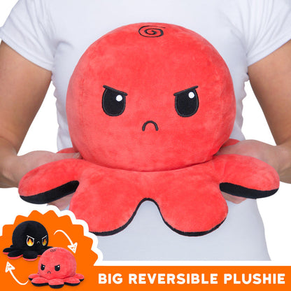 TeeTurtle's TeeTurtle Big Reversible Octopus Plushie (Red + Black).