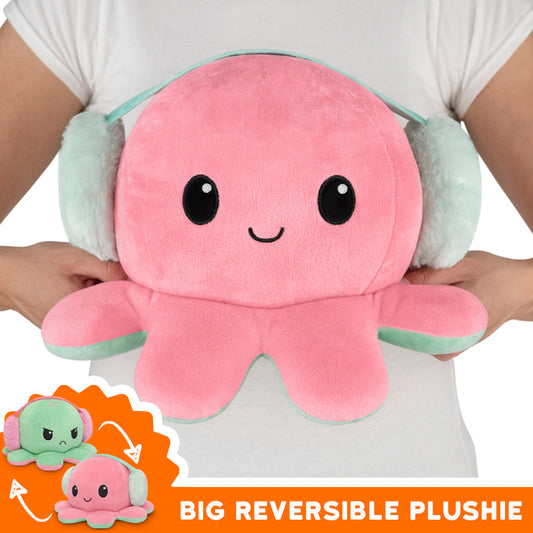 This Big Reversible Octopus Plushie from TeeTurtle is big and cuddly, perfect for your collection of TeeTurtle mood plushies.