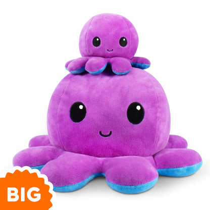 A Big Reversible Octopus Plushie from TeeTurtle is stacked on top of another.