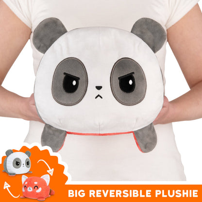 TeeTurtle's Big Reversible Red Panda & Panda Plushie.