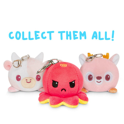 Three TeeTurtle Mushroom Plushie Charm Keychain, collect them all.