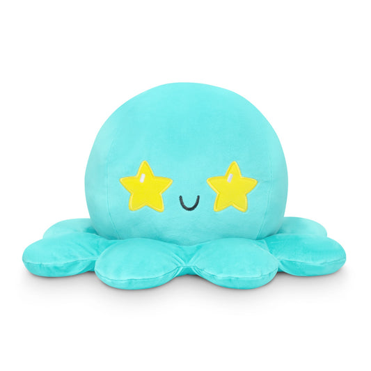 A Giant Moody Octopus Plushie decorated with stars from TeeTurtle for cuddling.