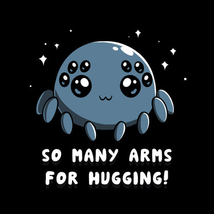 Classic Cotton T-shirt_TeeTurtle Spider Hugs black t-shirt featuring a cute spider looking for hugs