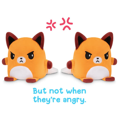 Two TeeTurtle Reversible Fox Plushmates.