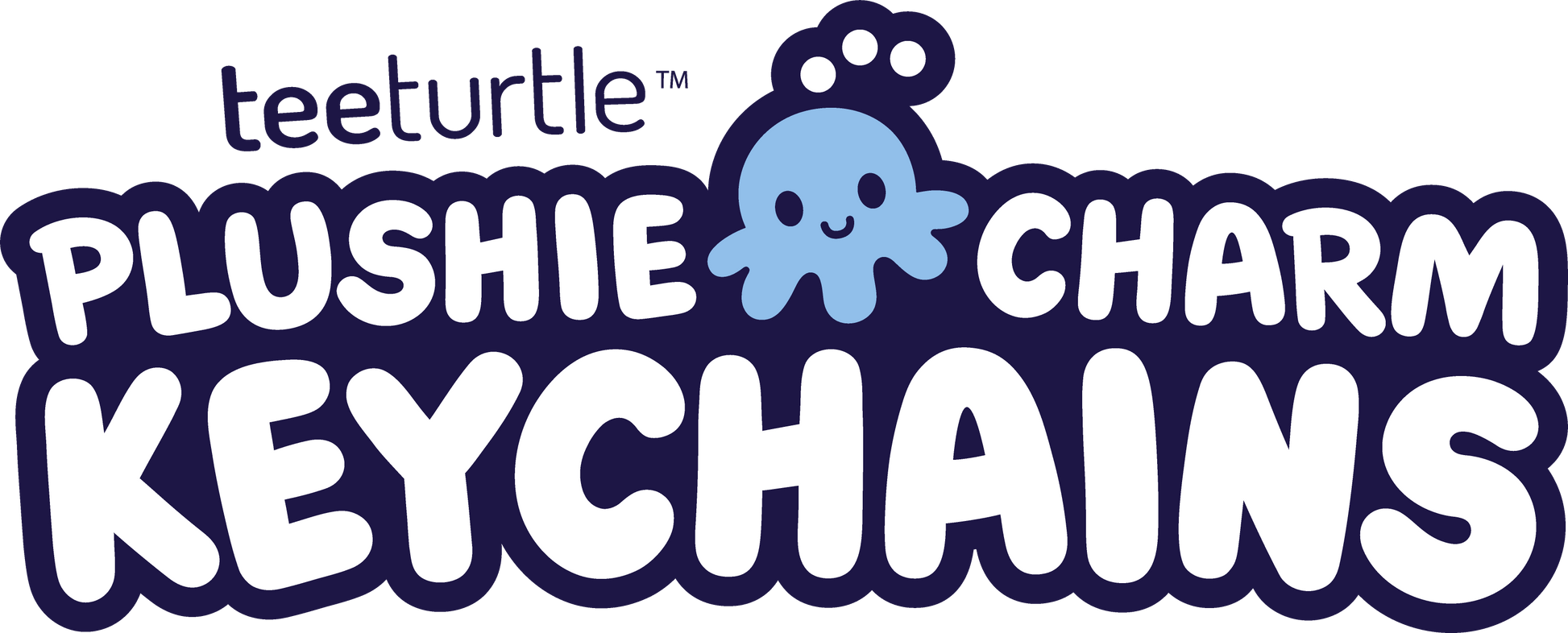 The logo for TeeTurtle's Octopus Plushie Charm Keychain keychains.