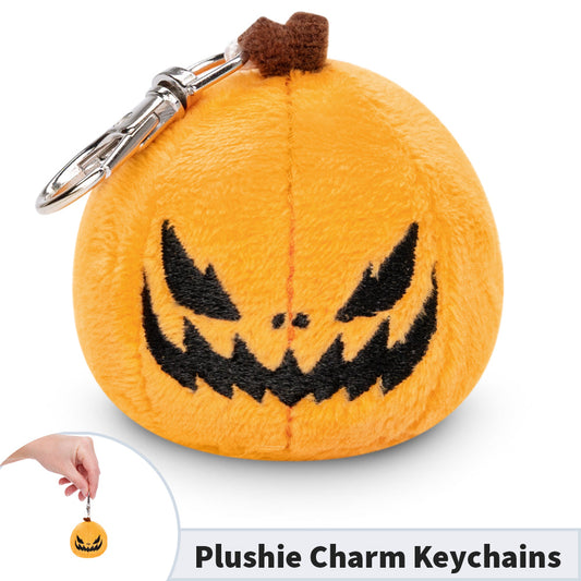 TeeTurtle's Jack-o-Lantern Plushie Charm Keychain.