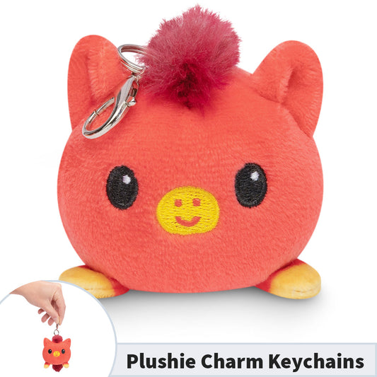 A red Lunar New Year Horse Plushie Charm Keychain from the TeeTurtle collection.