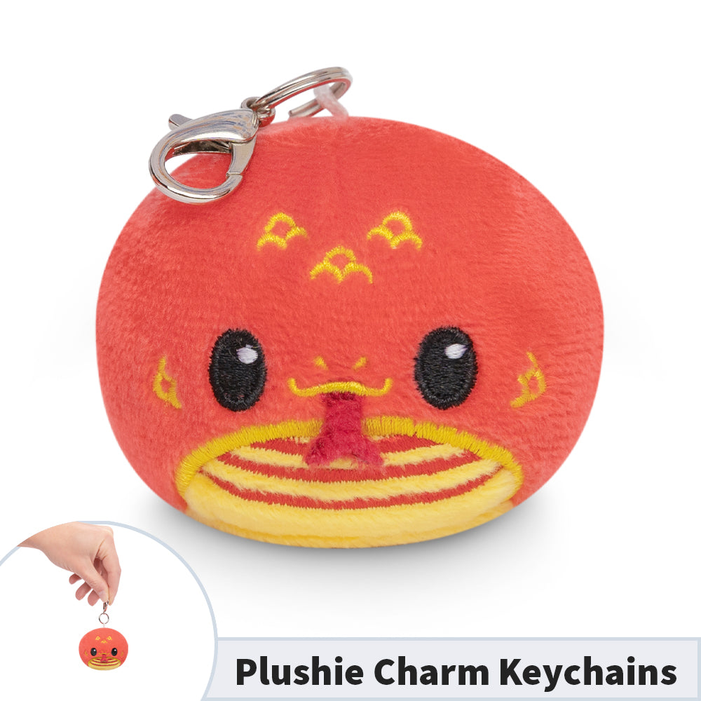 A TeeTurtle Lunar New Year Snake Plushie Charm Keychain.