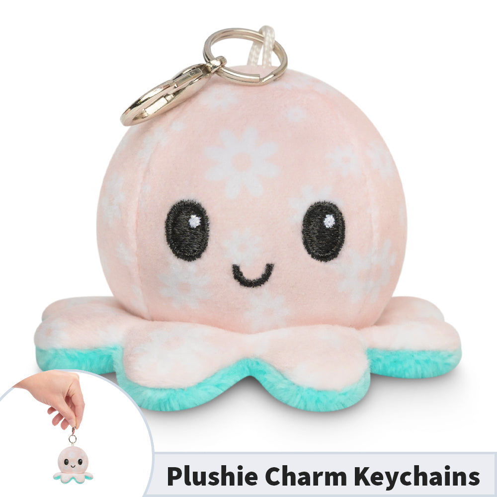 TeeTurtle Octopus Plushie Charm Keychain featuring a portable design.