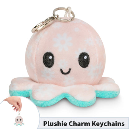 TeeTurtle Octopus Plushie Charm Keychain featuring a portable design.