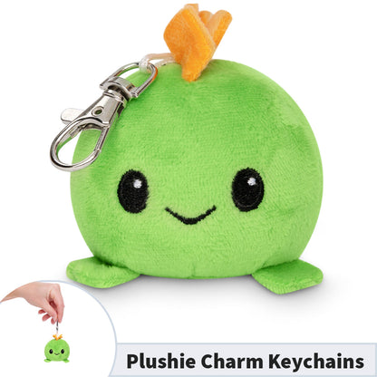 A portable TeeTurtle Stego Plushie Charm Keychain.