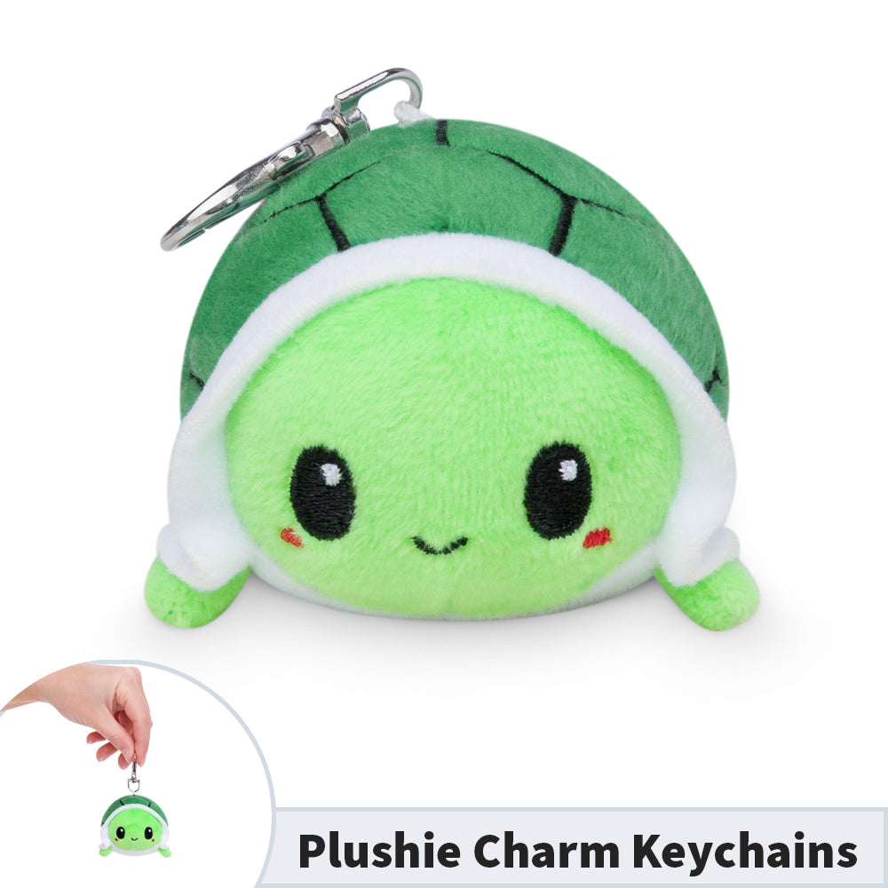 A portable TeeTurtle Turtle Plushie Charm Keychain.