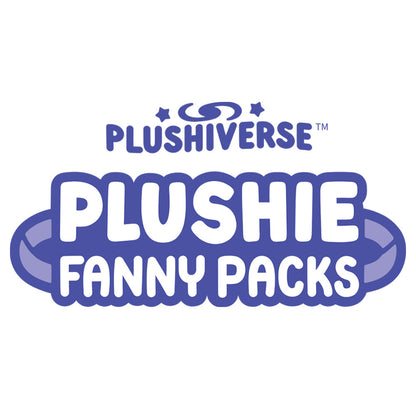 Logo of "Plushiverse Feeling Foxy Plushie Fanny Pack" in a stylized font with "TeeTurtle" written above.