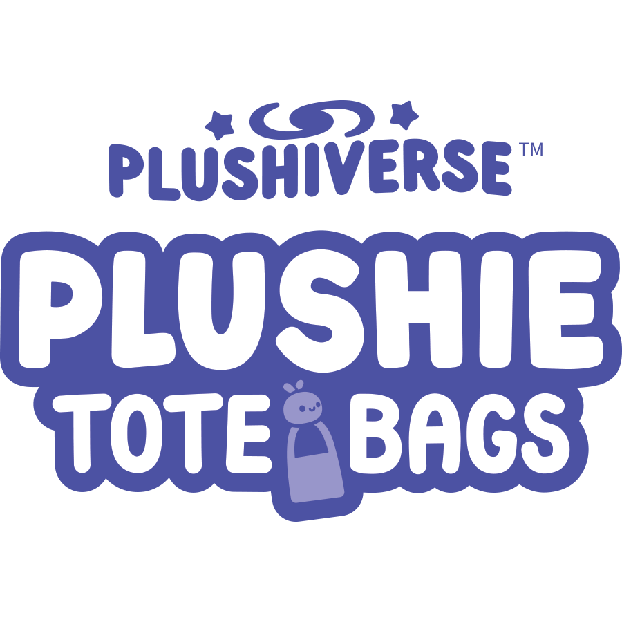 TeeTurtle plushies in Plushiverse Trans Pride Frog Plushie Tote Bags, featuring a velcro storage pouch and secret tote bag compartment.