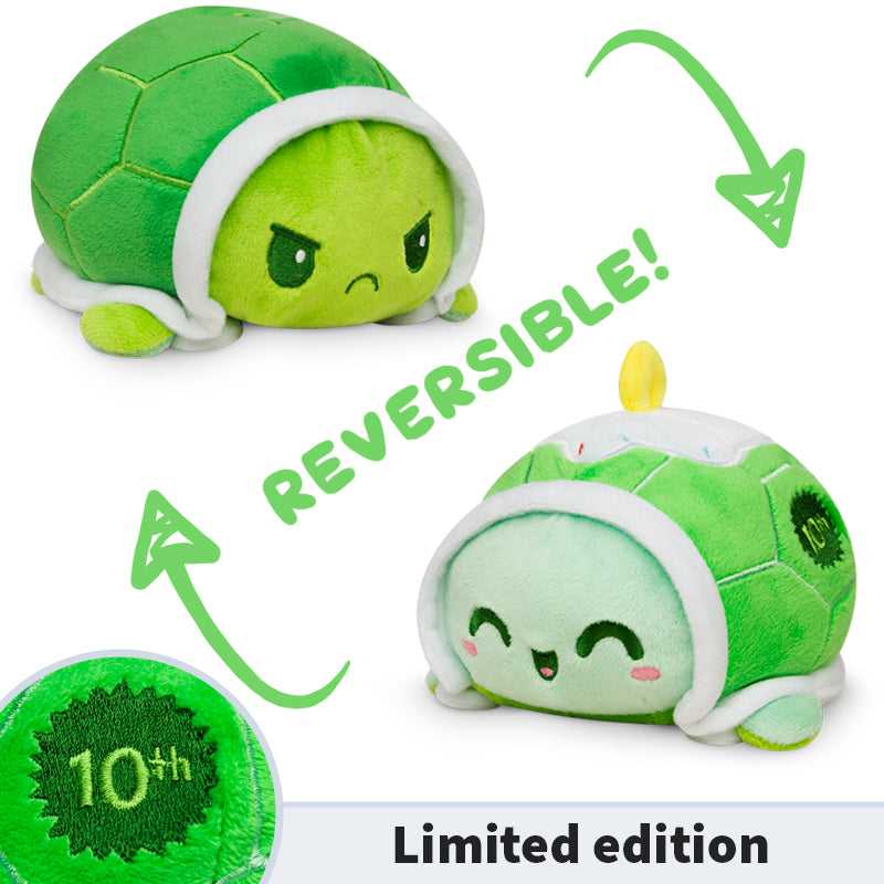 TeeTurtle's Reversible Turtle Plushies express emotions.