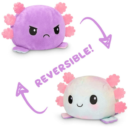 Reversible TeeTurtle Axolotl Plushie that transforms into an axolotl.