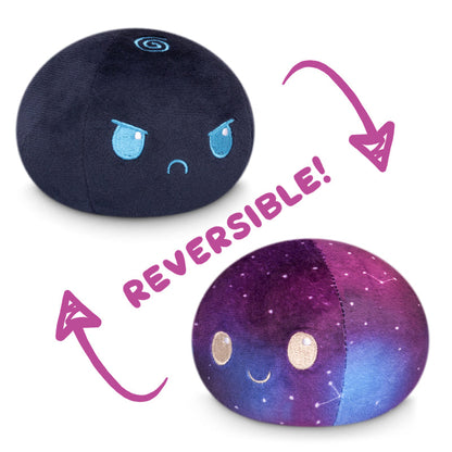 Two TeeTurtle Reversible Ball plushies with reversible designs.