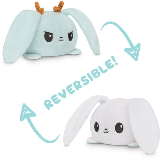 Reversible Bunny & Jackalope plushie with an original design by TeeTurtle.