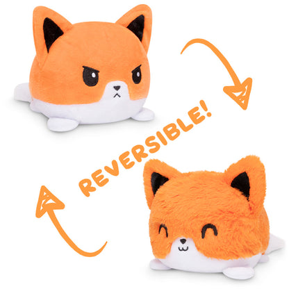 Two TeeTurtle reversible Fox Plushies.