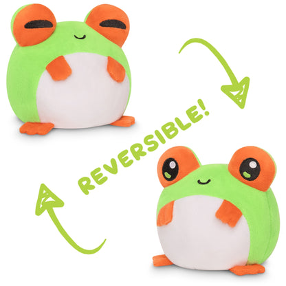 Two TeeTurtle Reversible Frog Plushies (Tree Frog) featuring the TeeTurtle brand.