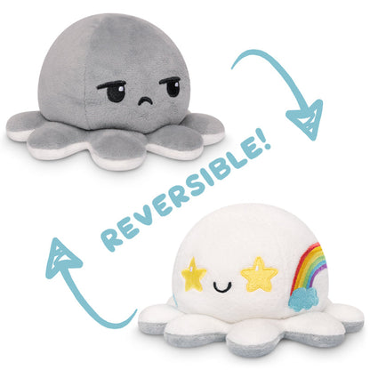 Award-winning TeeTurtle Reversible Octopus Plushies that express emotions.