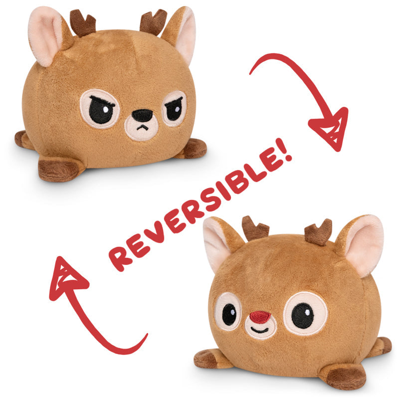 TeeTurtle Reversible Reindeer Plushie.