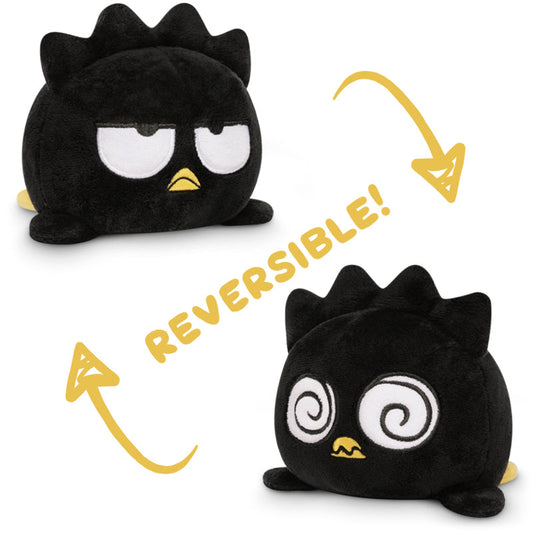 Two Reversible Badtz-Maru Plushies by Sanrio that allow you to express emotions.