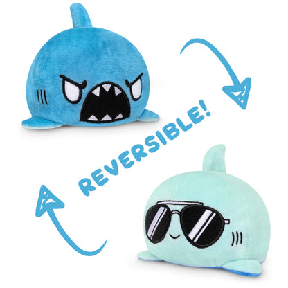 TeeTurtle's Reversible Shark Plushies with sunglasses.