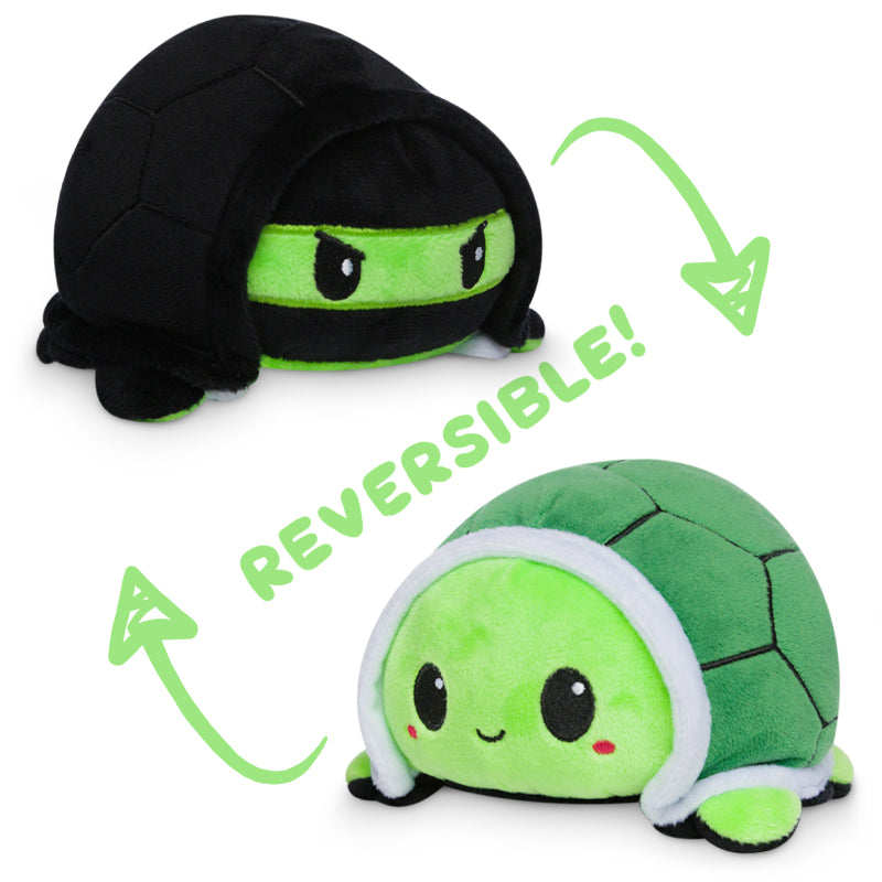 TeeTurtle's Reversible Turtle Plushies featuring two TeeTurtle ninja turtles.