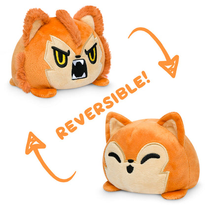 Two Reversible Werewolf Plushies with the brand name TeeTurtle.