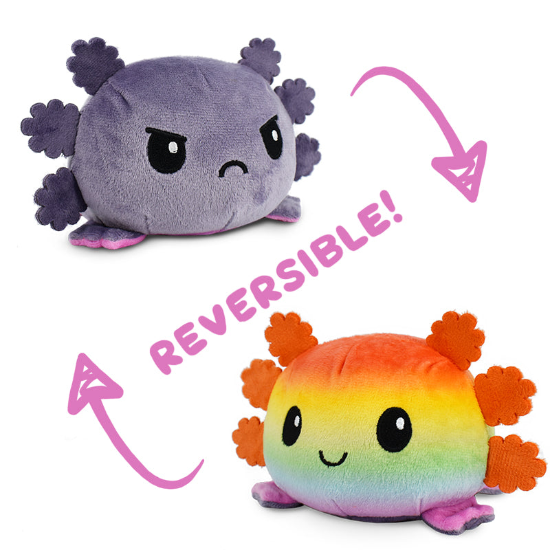 Reversible Axolotl plushies made by TeeTurtle.