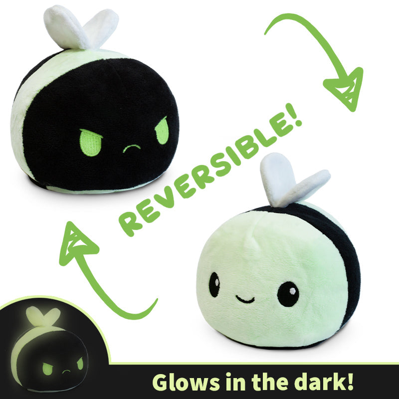 Reversible Boo Bee Plushie by TeeTurtle - glows in the dark, perfect as a boo bee plushie.