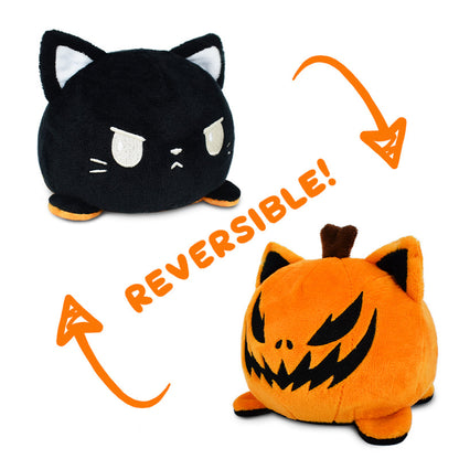 A TeeTurtle Reversible Cat Plushie.