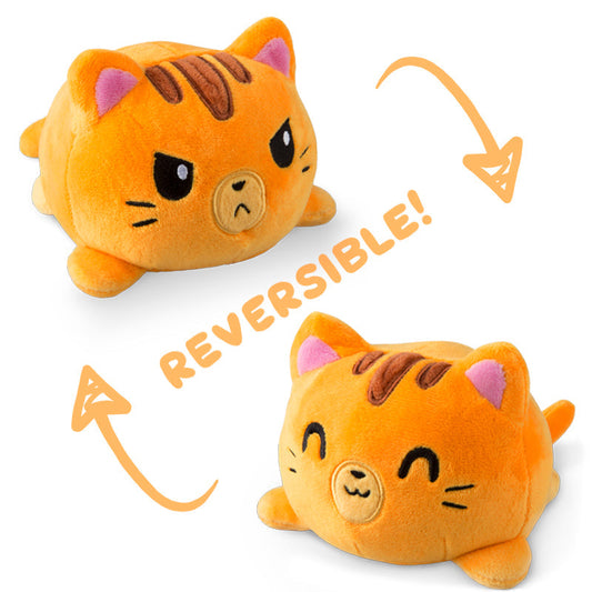 Introducing the delightful TeeTurtle Reversible Cat Plushie (Orange) by TeeTurtle, a unique and interactive toy that brings twice the fun! This adorable reversible cat plushie allows you to effortlessly switch between two.