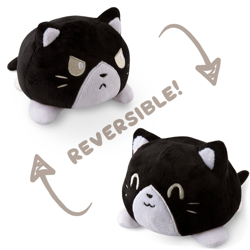 An adorable TeeTurtle Reversible Cat Plushie.