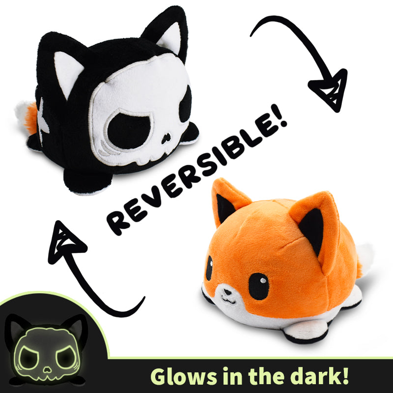 The Reversible Fox Plushie from TeeTurtle glows in the dark.