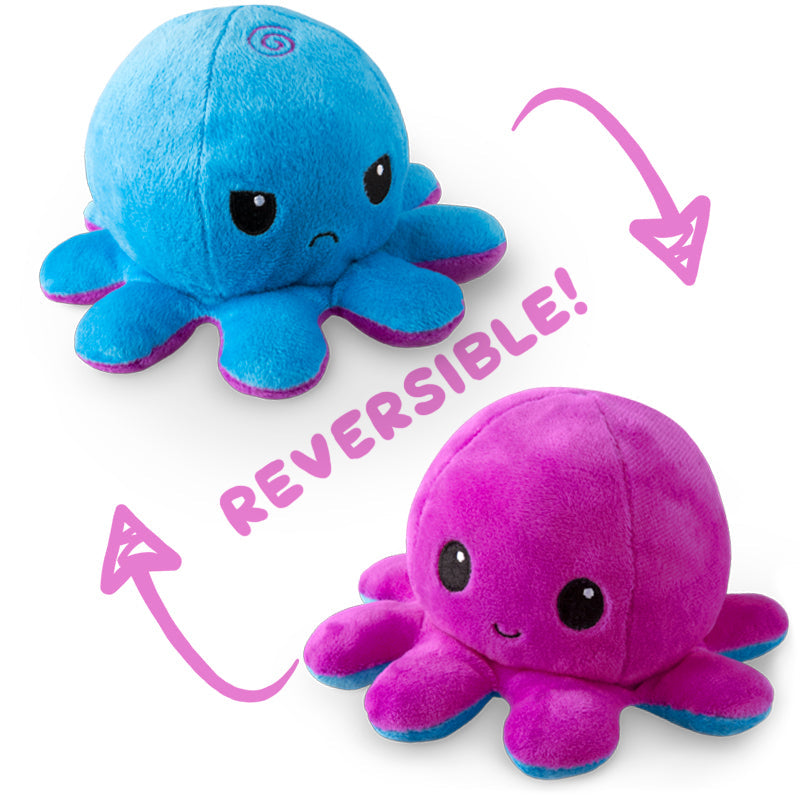 TeeTurtle's Reversible Octopus Plushies that express emotions.