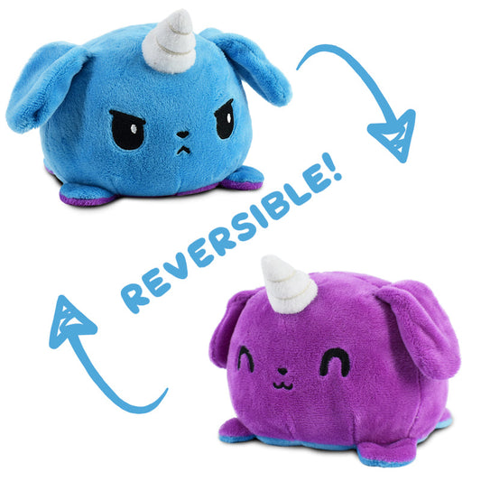 A TeeTurtle Reversible Puppicorn Plushie (Blue + Purple) made by TeeTurtle.