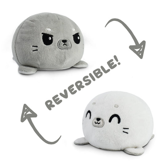 Two Reversible Seal Plushies by TeeTurtle.