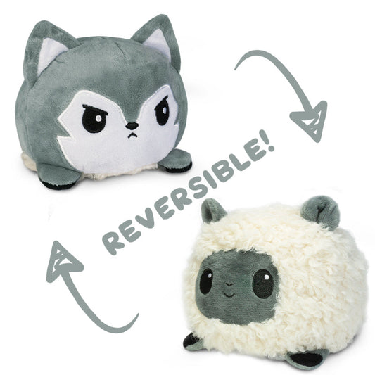 The Reversible Sheep & Wolf Plushie stuffed animals by TeeTurtle.