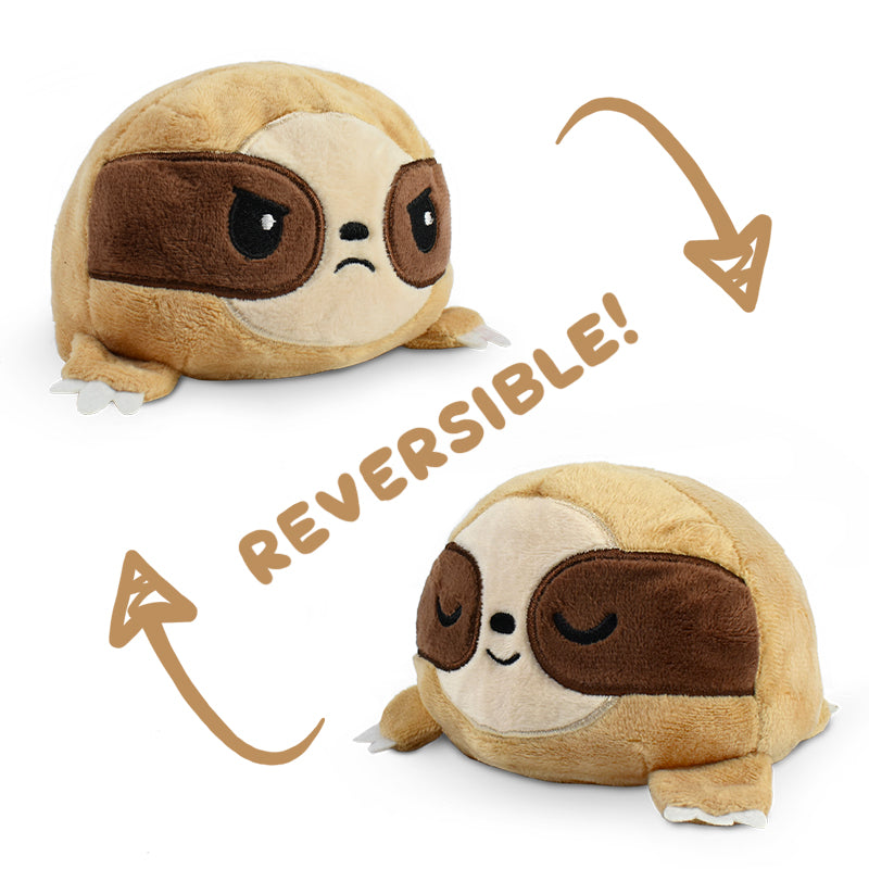 TeeTurtleProduction offers Reversible Sloth Plushies, perfect for mood enhancement.